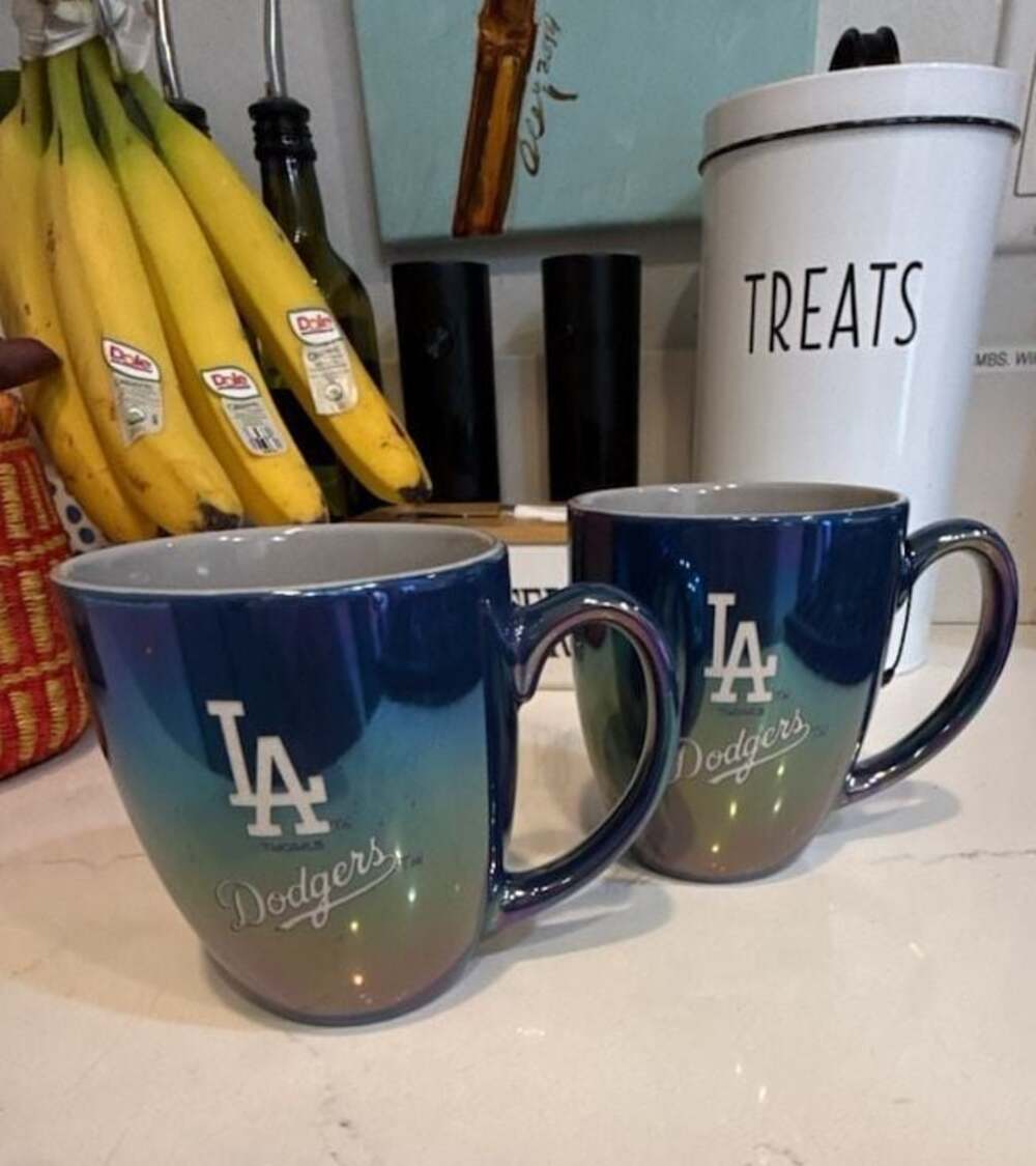 Los Angeles Dodgers The Memory Company 2-Pack 15oz Iridescent Ceramic Mug Set
